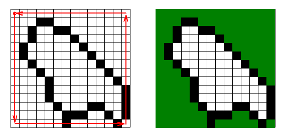 図形外側塗りつぶし